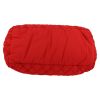 Bolso Cabás Chanel  Coco Cocoon en lona acolchada roja y cuero rojo - Detail D1 thumbnail
