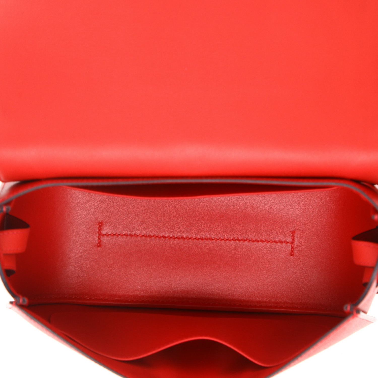 Borsa Hermès  Harnais in pelle Swift e pelle Epsom Rouge de Coeur - Detail D3
