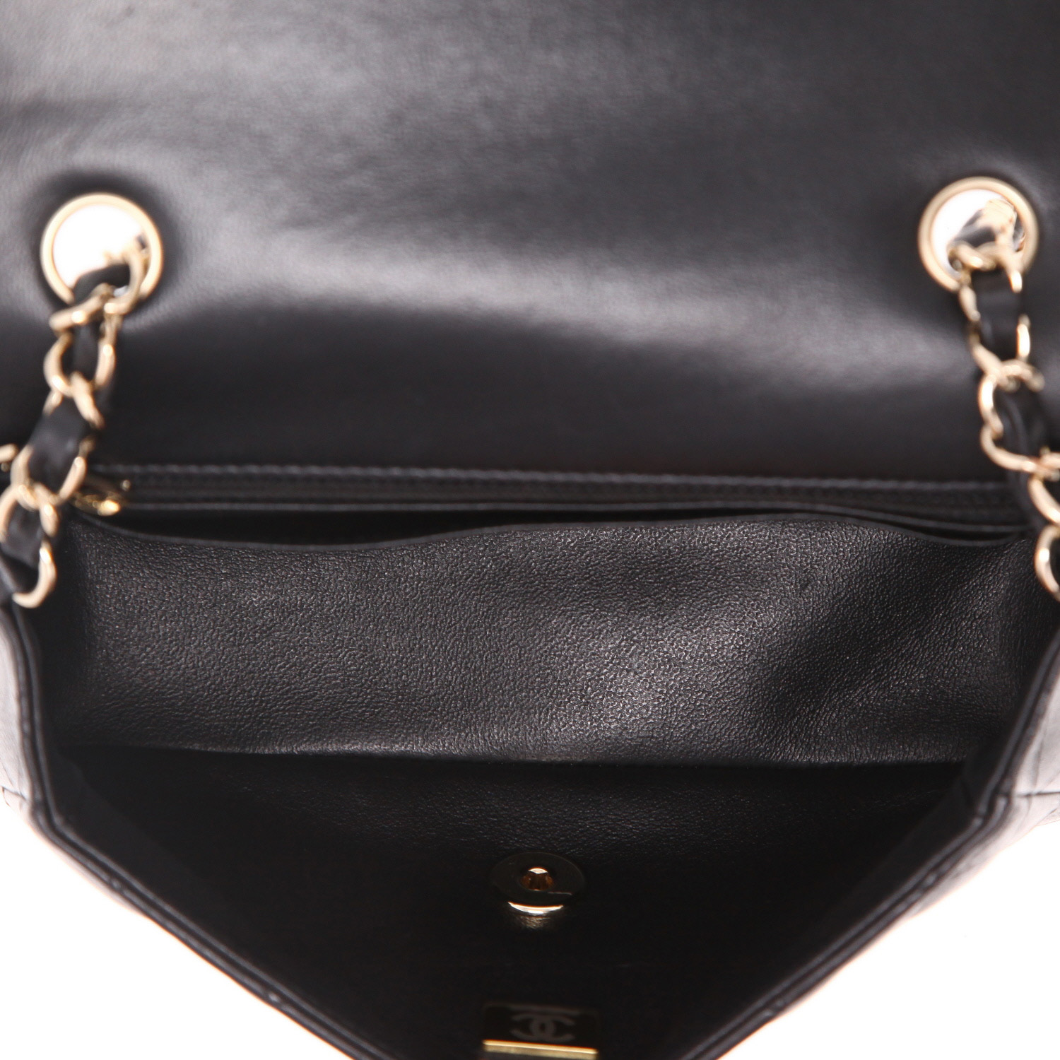Bolso bandolera Chanel  Timeless Mini en cuero acolchado negro - Detail D3