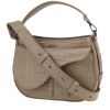 Dior  Saddle shoulder bag  in grey alligator - 00pp thumbnail