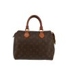 Bolso de mano Louis Vuitton  Speedy 25 en lona Monogram marrón y cuero natural - 360 thumbnail