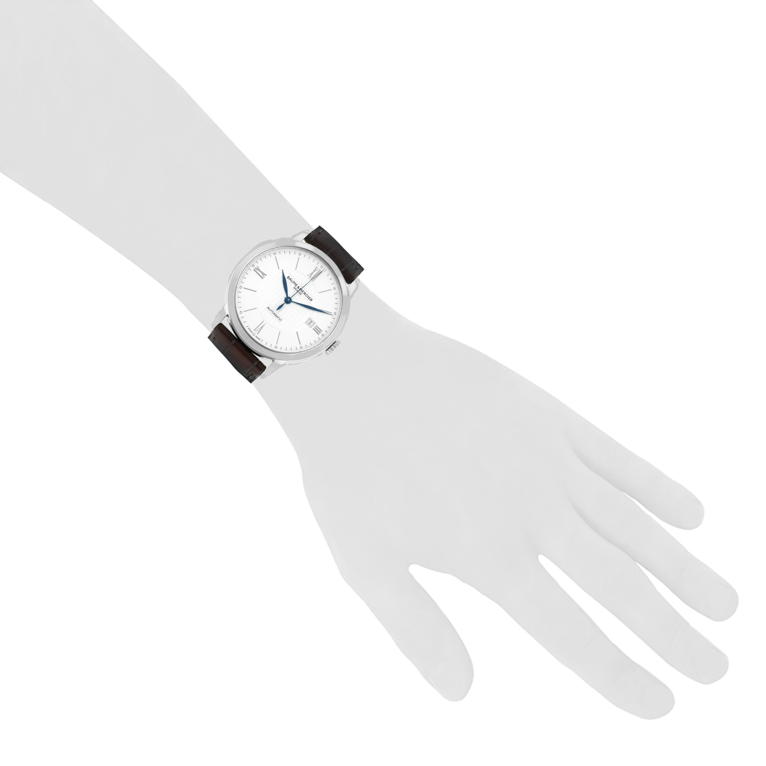 Montre Baume & Mercier Classima en acier Ref: Baume & Mercier - 65773  Vers 2016 - Detail D1