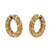 Van Cleef & Arpels  hoop earrings in yellow gold - 00pp thumbnail