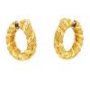 Van Cleef & Arpels  hoop earrings in yellow gold - 360 thumbnail