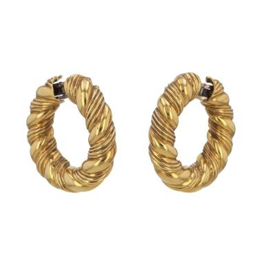 Orecchini a cerchio Van Cleef & Arpels  in oro giallo