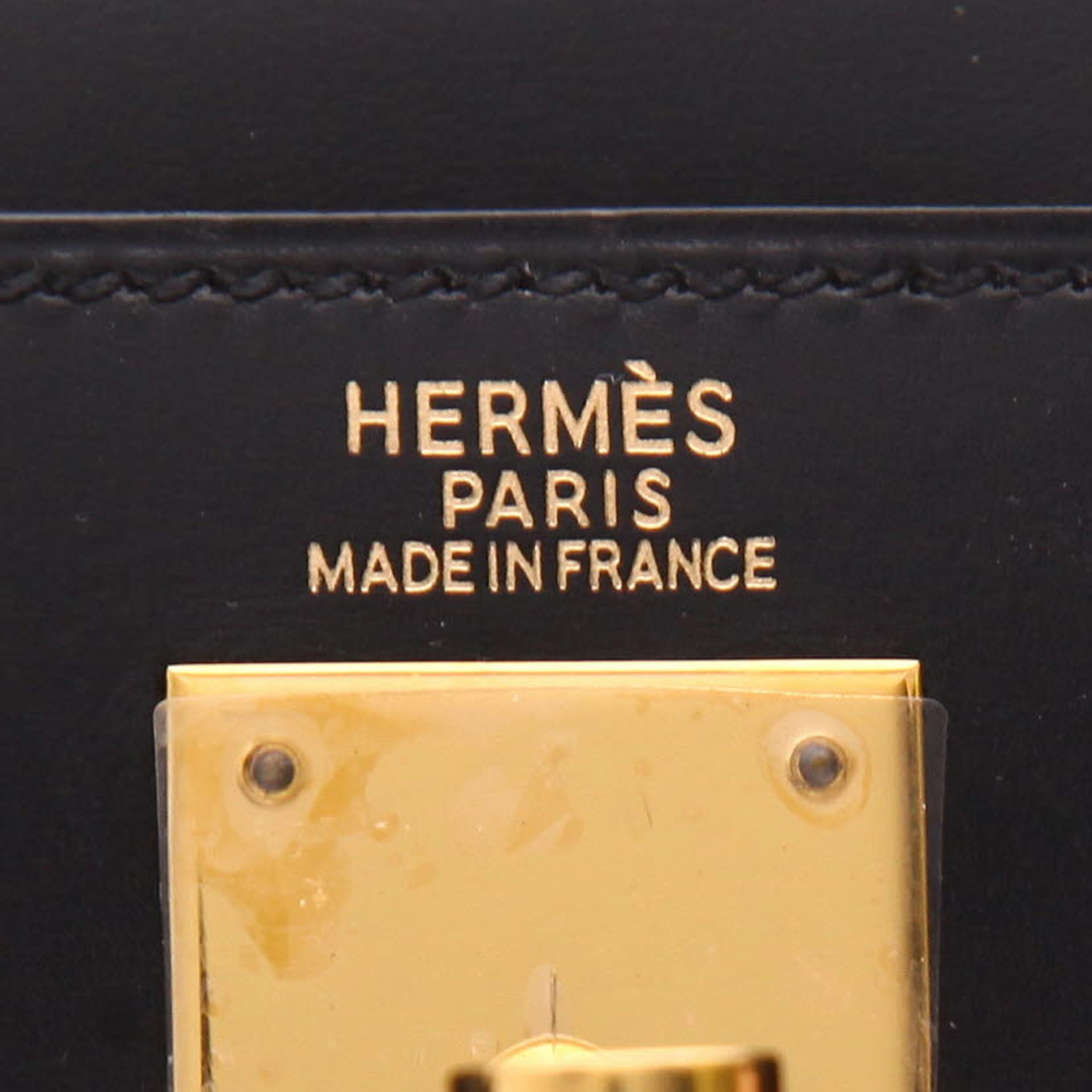 Sac à main Hermès  Kelly 32 cm en cuir box noir - Detail D2