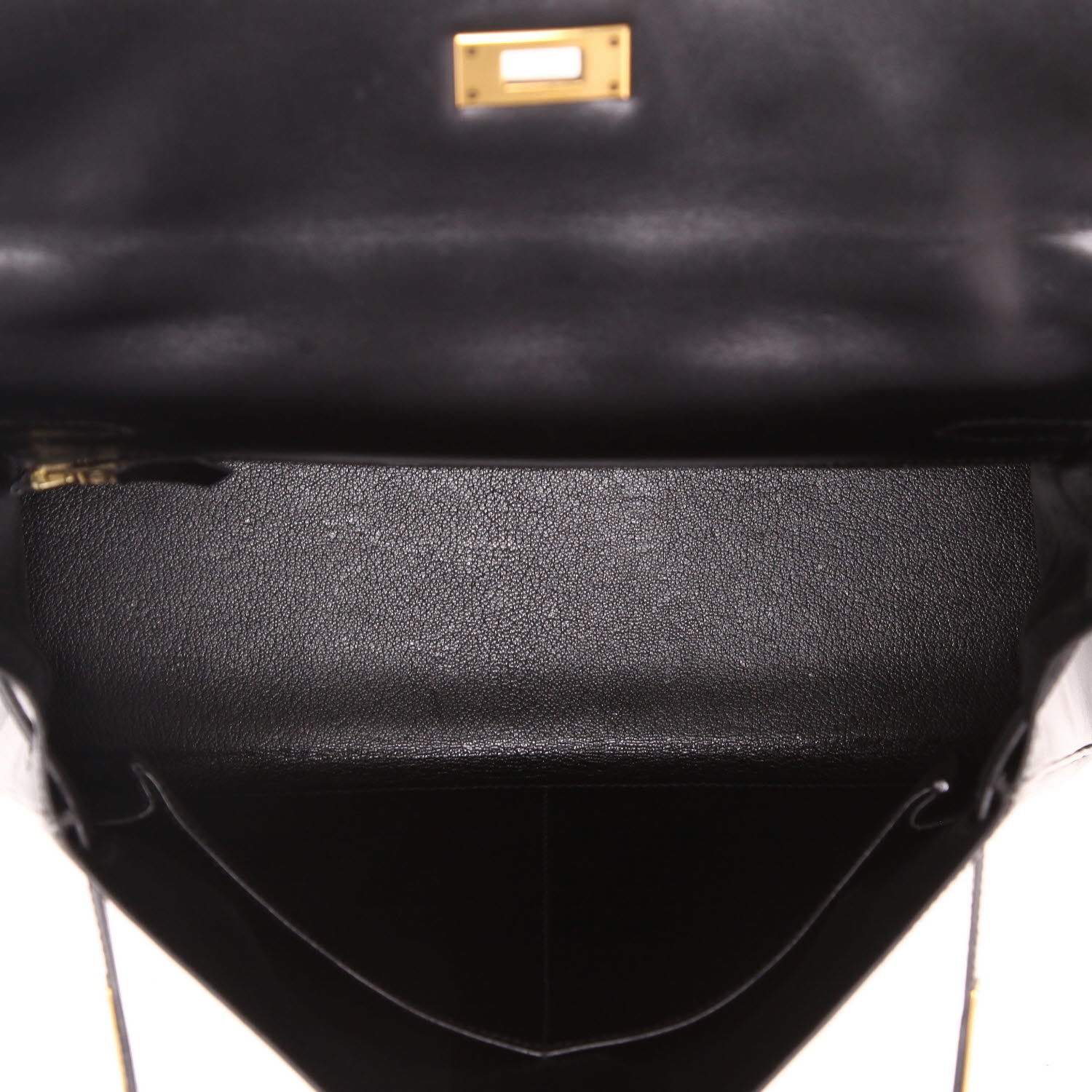 Sac à main Hermès  Kelly 32 cm en cuir box noir - Detail D3