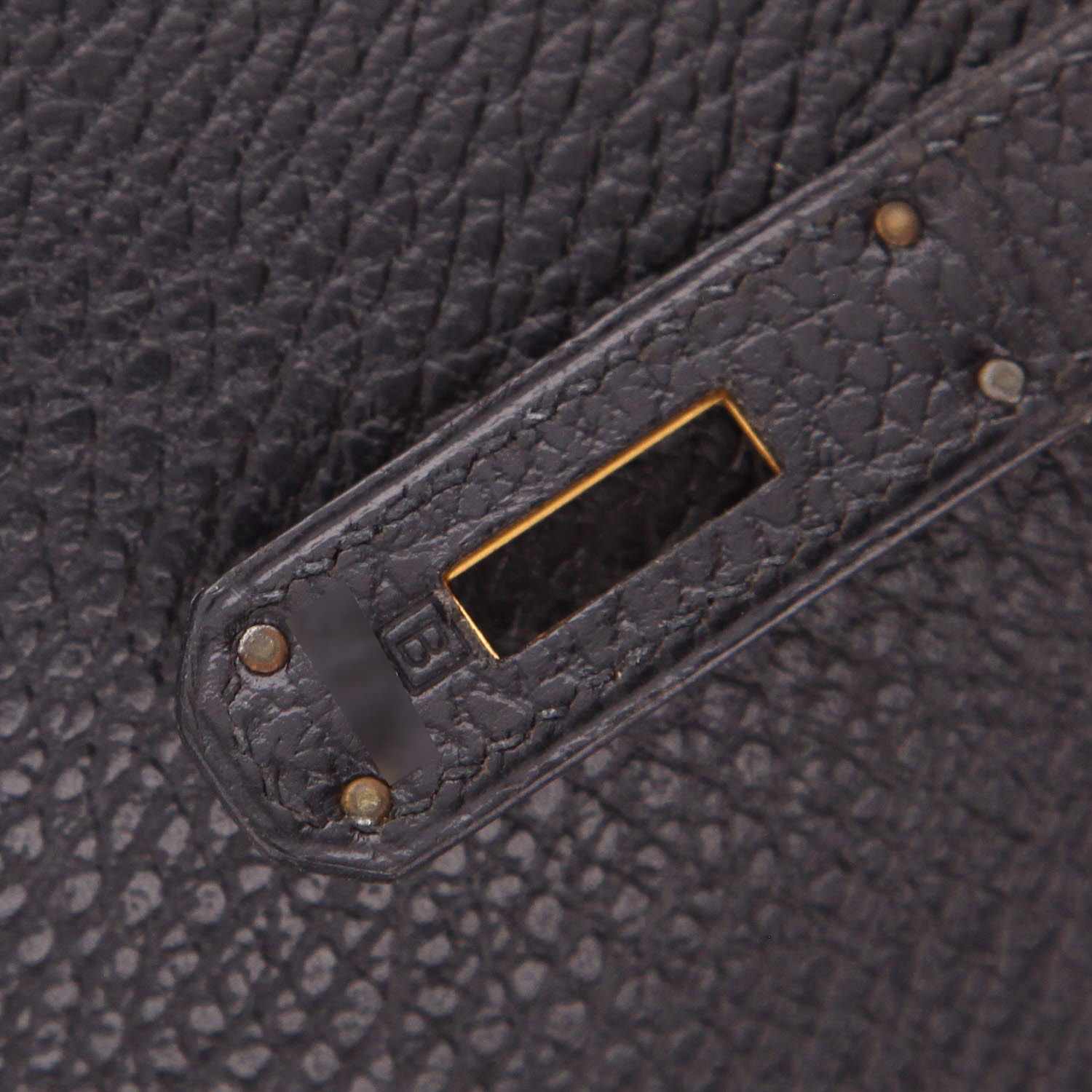 Sac à main Hermès  Birkin 35 cm en cuir Ardenne noir - Detail D4