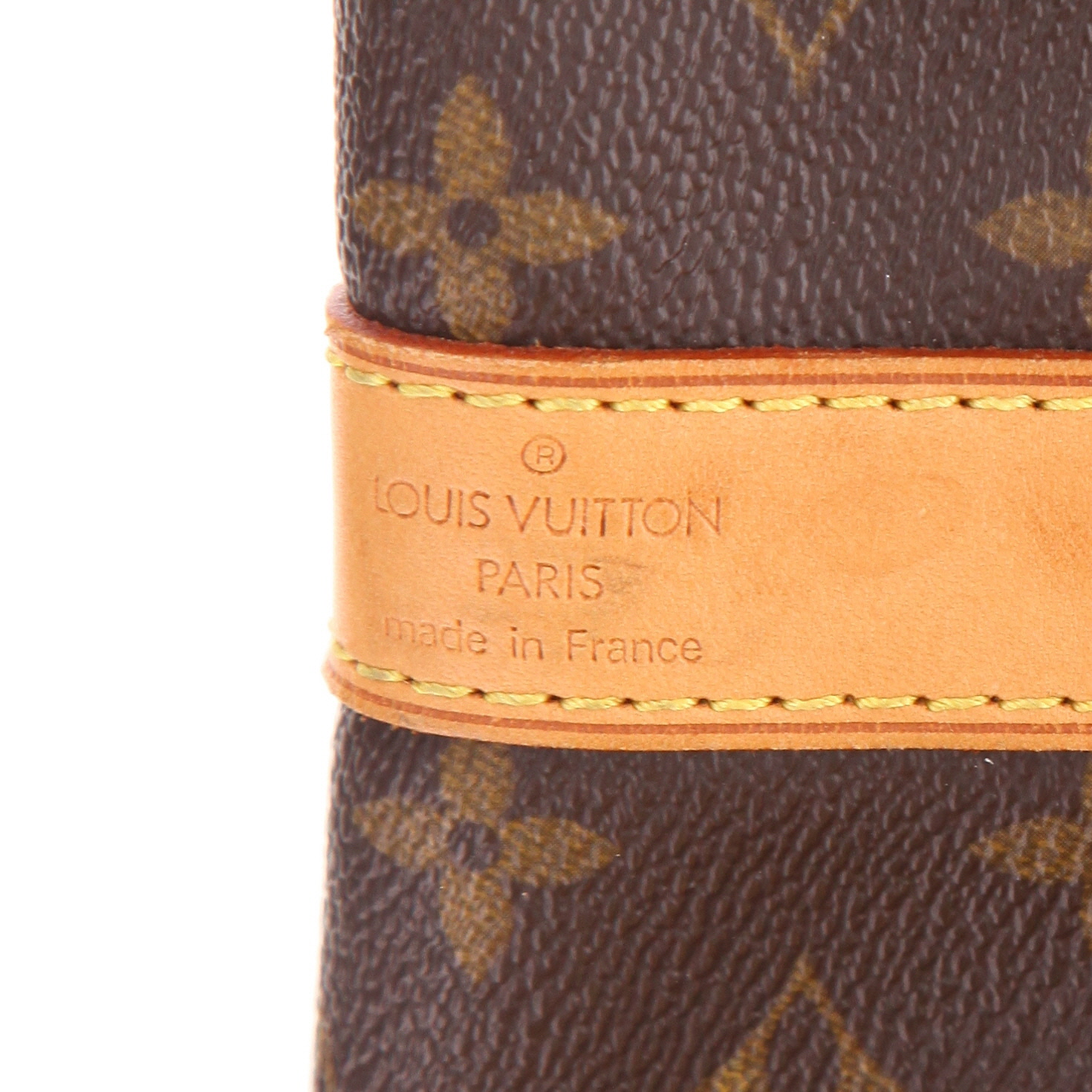 Louis Vuitton  Keepall 60 travel bag  in brown monogram canvas  and natural leather - Detail D6