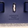 Hermès  Herbag shoulder bag  in beige "H" canvas  and blue Hunter cowhide - Detail D2 thumbnail