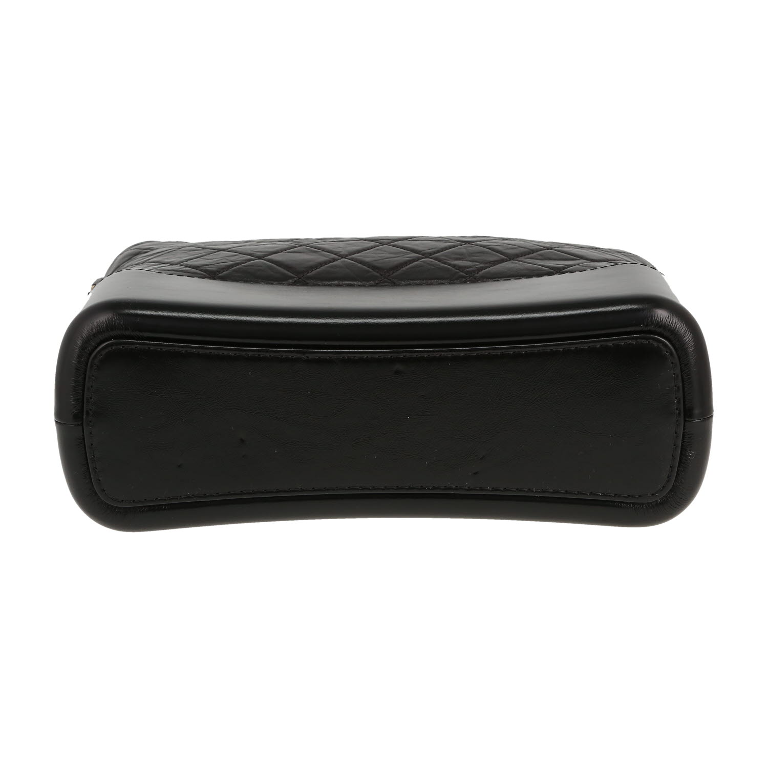 Sac bandoulière Chanel  Gabrielle  en cuir matelassé noir - Detail D1