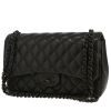 Sac bandoulière Chanel  Timeless Jumbo en cuir matelassé noir - 00pp thumbnail