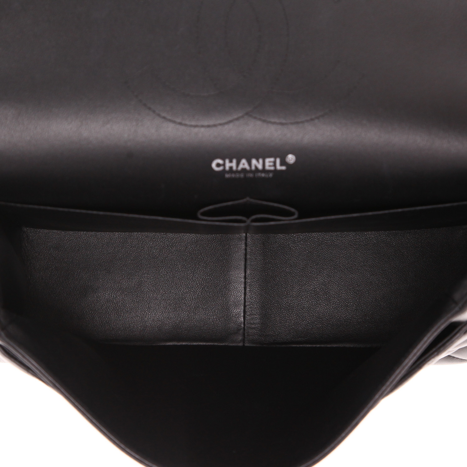 Sac bandoulière Chanel  Timeless Jumbo en cuir matelassé noir - Detail D3