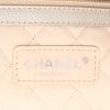 Chanel  Timeless handbag  in grey satin  and silver grained leather - Detail D2 thumbnail