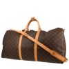 Sac de voyage Louis Vuitton  Keepall 60 en toile monogram marron et cuir naturel - 00pp thumbnail
