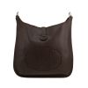 Hermès  Evelyne shoulder bag  in brown Courchevel leather - 360 thumbnail