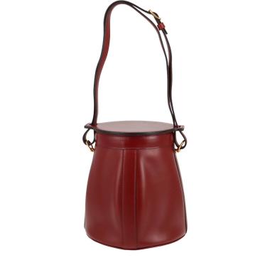 Bolso de mano Hermès  Farming en cuero box color burdeos