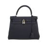 Hermès  Kelly 28 cm handbag  in navy blue togo leather - 360 thumbnail