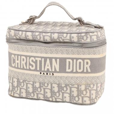 Beauty Dior  Travel Vanity in tessuto a monogramma Oblique grigio