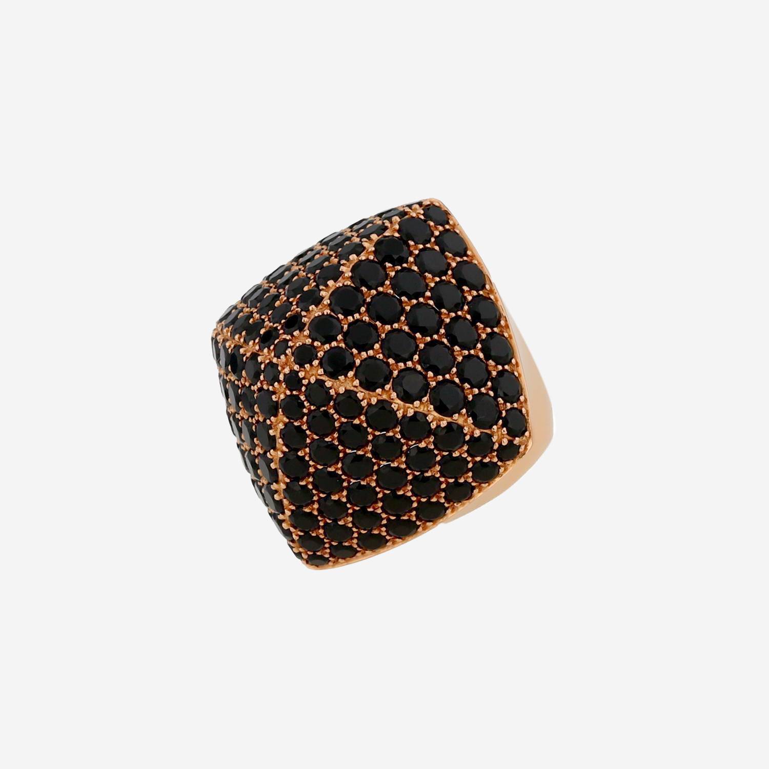 Hermès  ring in pink gold and spinels