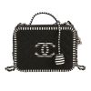Chanel  Filigree Vanity Case in bicolor, black and white quilted grained leather - 360 thumbnail