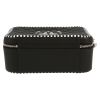 Chanel  Filigree Vanity Case in bicolor, black and white quilted grained leather - Detail D1 thumbnail