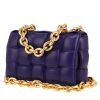 Bottega Veneta  Cassette shoulder bag  in purple braided leather - 00pp thumbnail