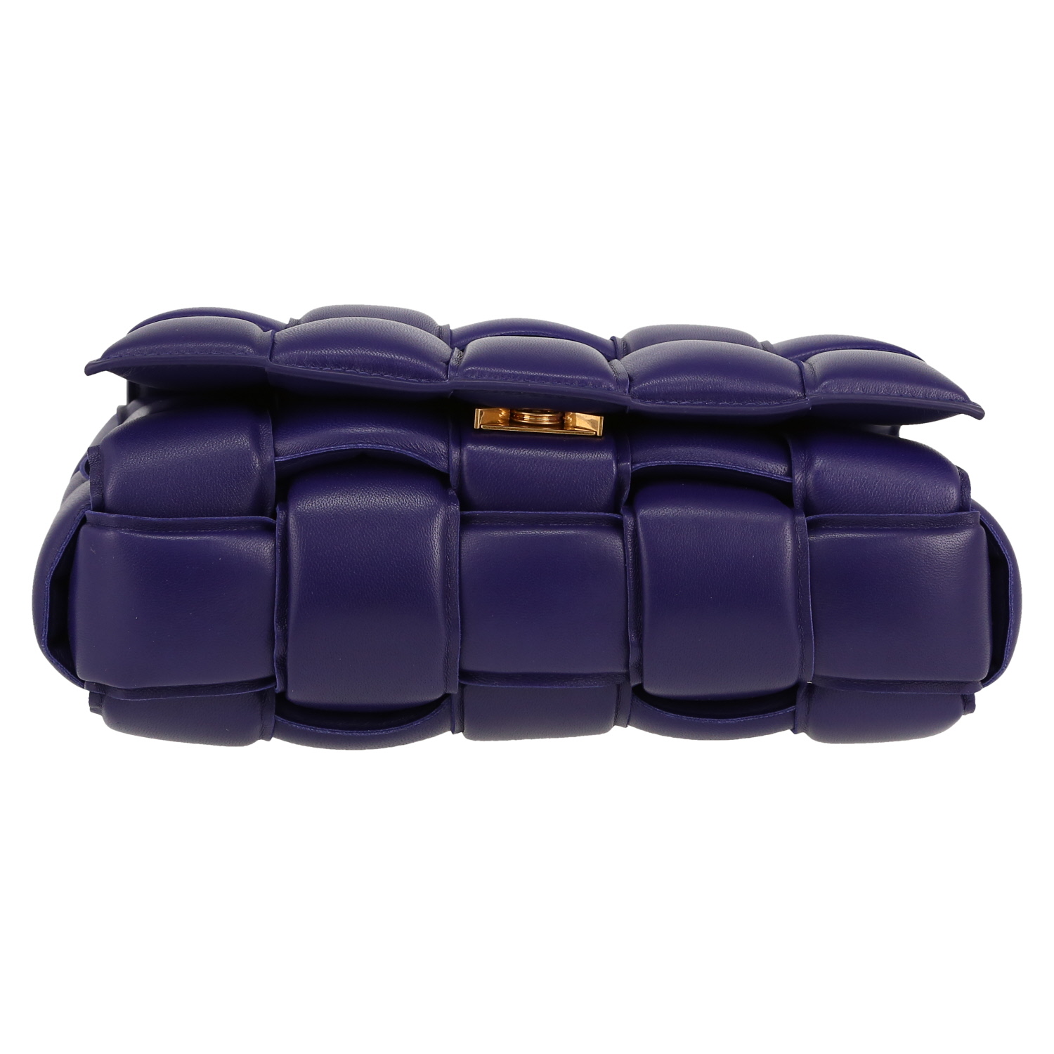 Bolso bandolera Bottega Veneta  Cassette en cuero trenzado violeta - Detail D1