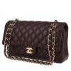 Chanel  Timeless Classic handbag  in plum quilted leather - 00pp thumbnail
