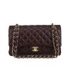 Chanel  Timeless Classic handbag  in plum quilted leather - 360 thumbnail