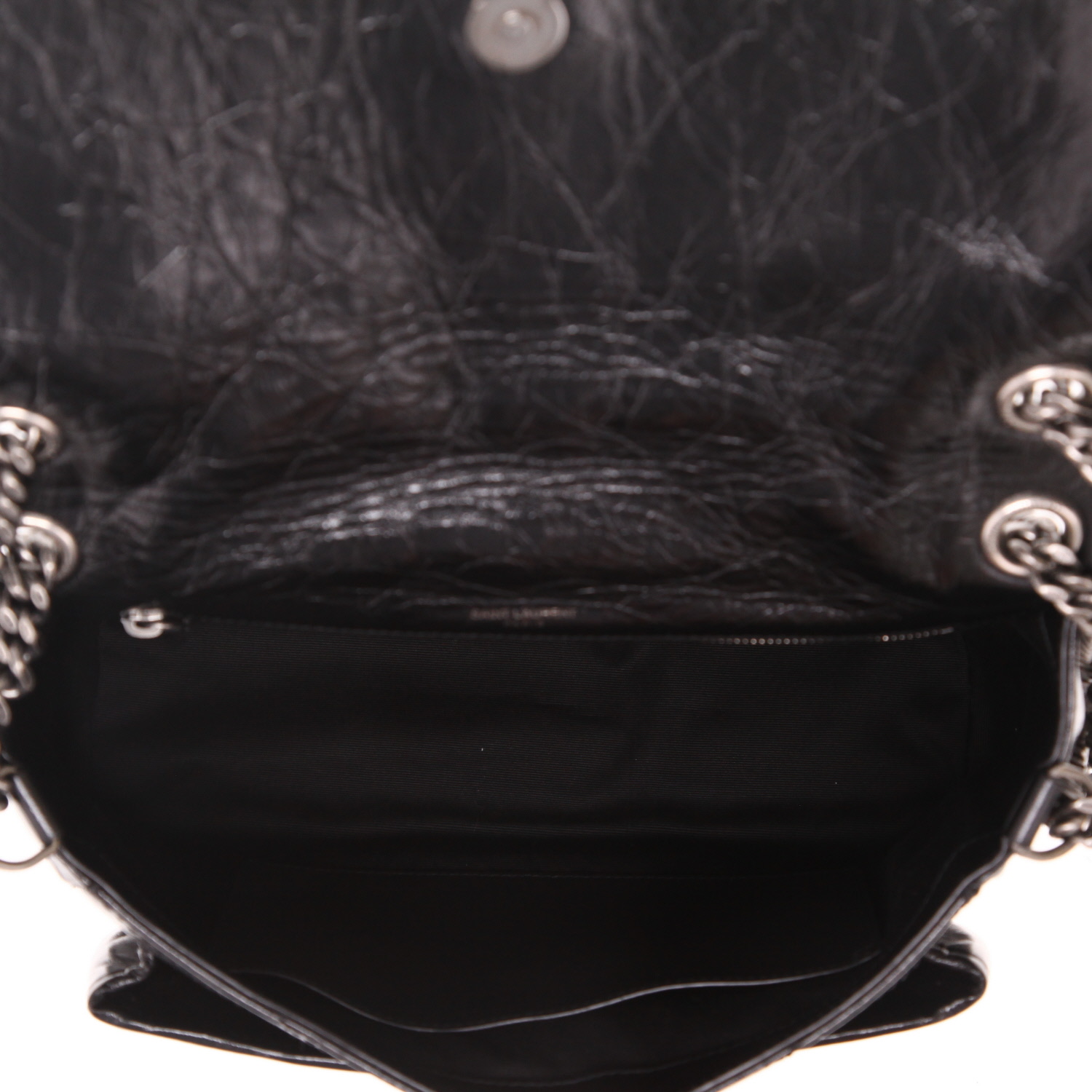 Borsa a tracolla Saint Laurent  Niki modello medio  in pelle nera - Detail D3