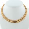 Vintage  tubogaz 1980's necklace in yellow gold - 360 thumbnail