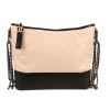 Chanel  Gabrielle  shoulder bag  in beige quilted leather  and black leather - 360 thumbnail