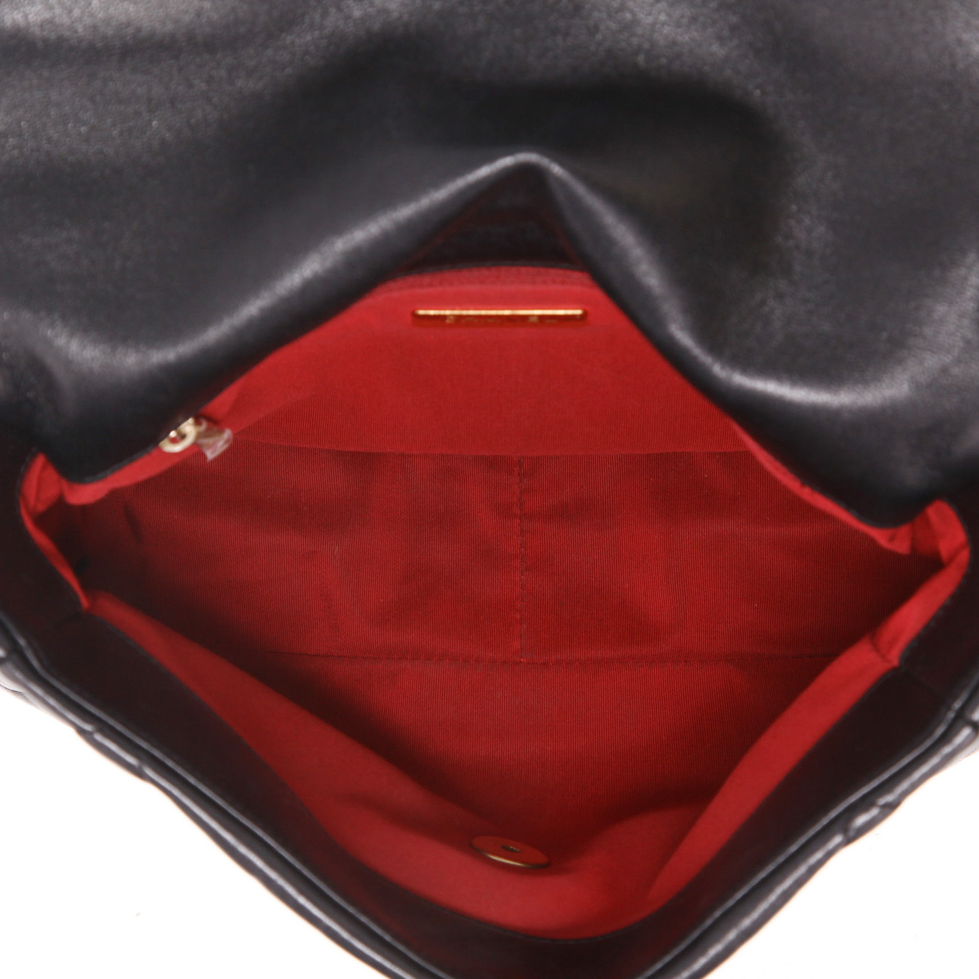 Borsa a tracolla Chanel  19 in pelle trapuntata nera - Detail D3