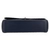 Chanel  Timeless Maxi Jumbo shoulder bag  in navy blue quilted grained leather - Detail D1 thumbnail