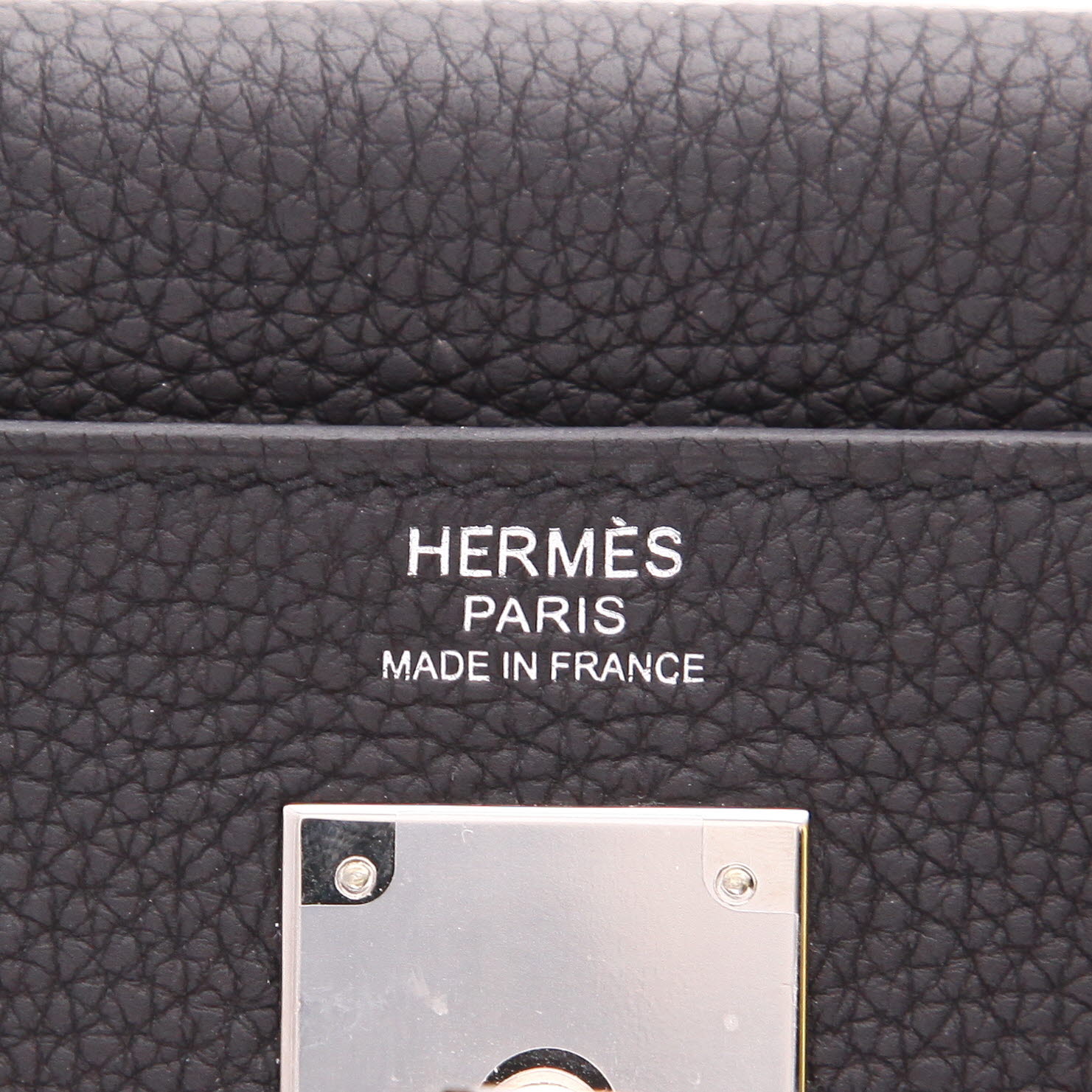 Sac à main Hermès  Kelly 32 cm en cuir togo noir - Detail D2