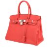 Bolso de mano Hermès  Birkin 30 cm en cuero taurillon clémence rosa Jaipur - 00pp thumbnail