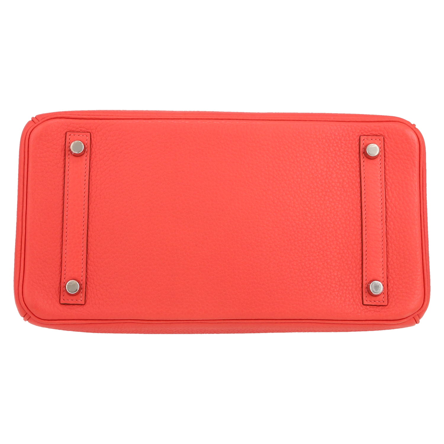 Hermès  Birkin 30 cm handbag  in pink Jaipur leather taurillon clémence - Detail D1