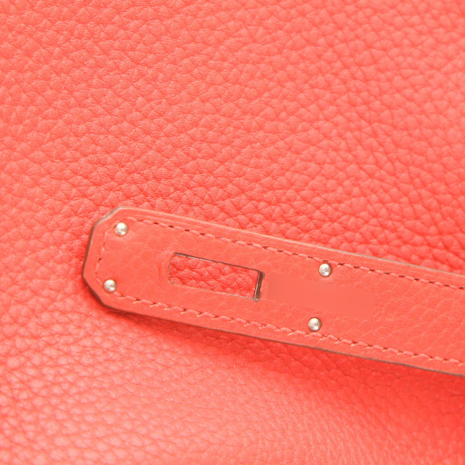 Bolso de mano Hermès  Birkin 30 cm en cuero taurillon clémence rosa Jaipur - Detail D4