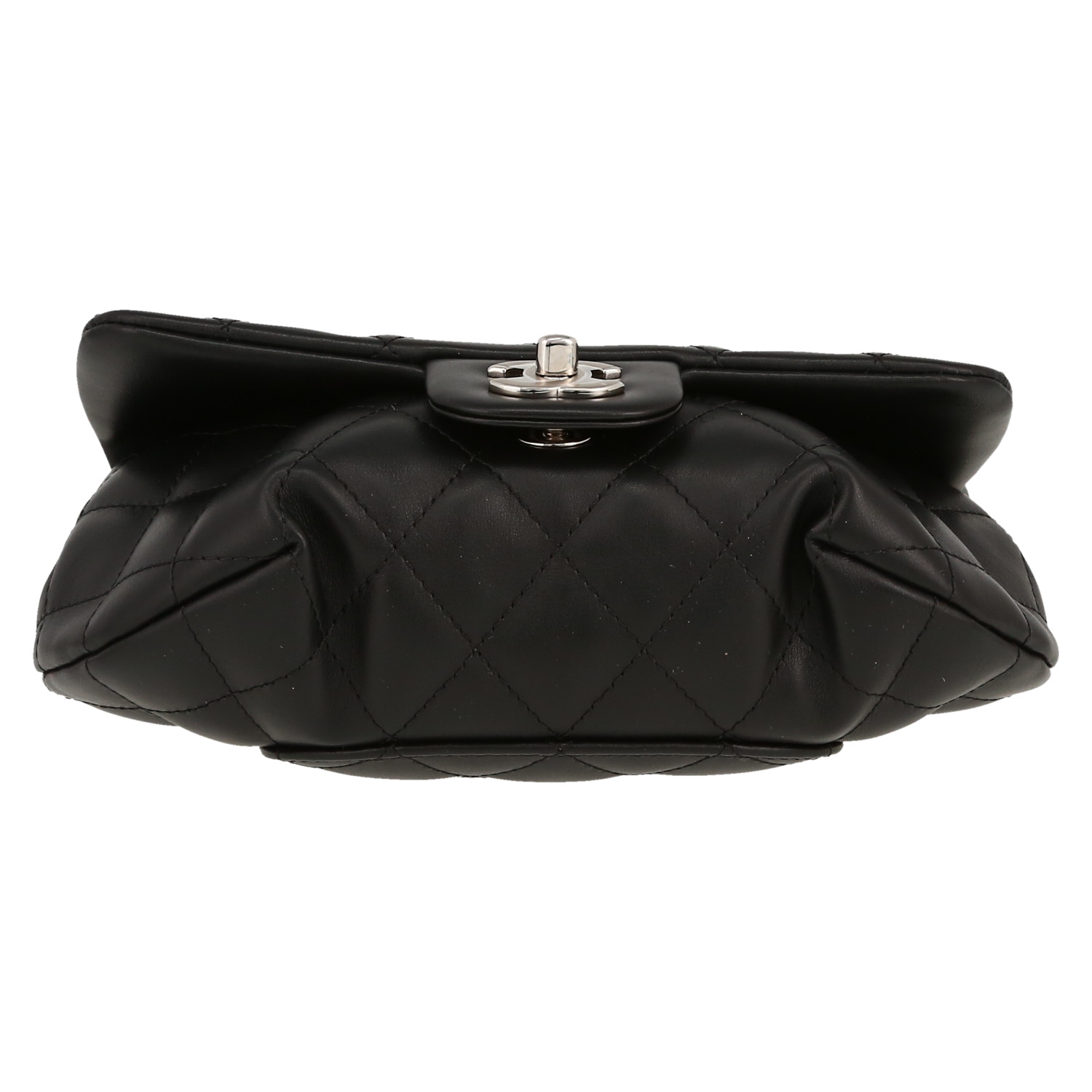 Chanel   clutch-belt  in black quilted leather - Detail D1