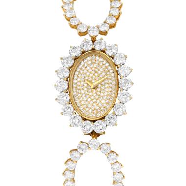 Reloj Vacheron Constantin Vintage de oro amarillo y diamantes Circa 1970