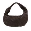 Bottega Veneta  Jodie small model  handbag  in brown intrecciato leather - 360 thumbnail