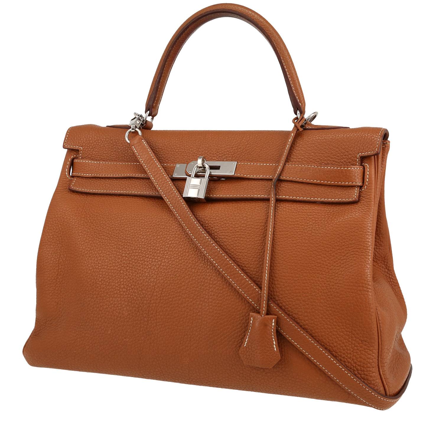Kelly 35 cm Handbag In Togo Leather
