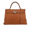 Hermès  Kelly 35 cm handbag  in gold togo leather - 360 thumbnail
