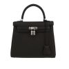 Hermès  Kelly 25 cm handbag  in black togo leather - 360 thumbnail