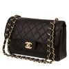 Bolso bandolera Chanel  Timeless Petit en cuero acolchado negro - 00pp thumbnail