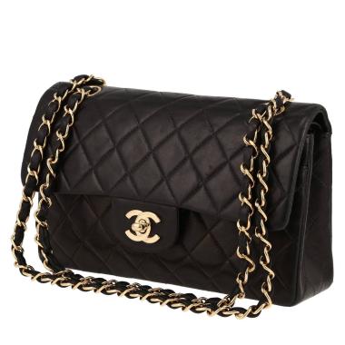 Chanel  Timeless Petit shoulder bag  in black quilted leather
