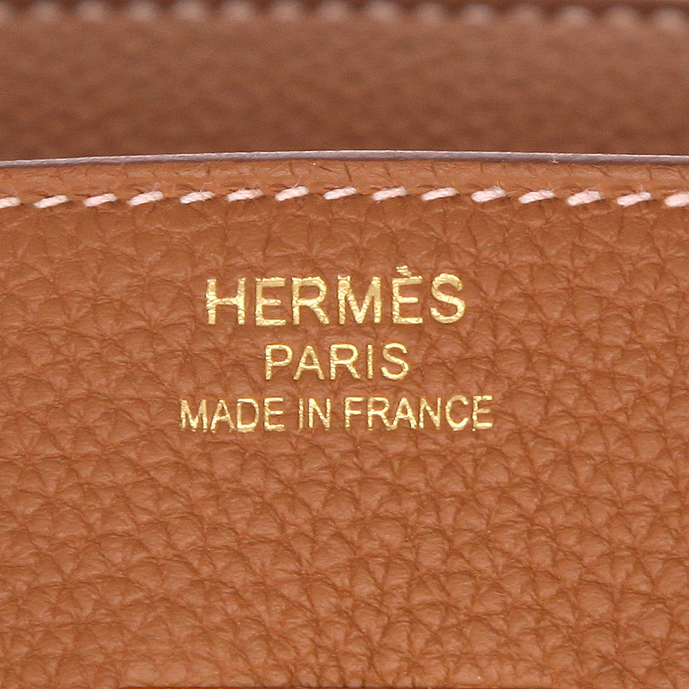 Borsa Hermès  Birkin 35 cm in pelle togo gold - Detail D2