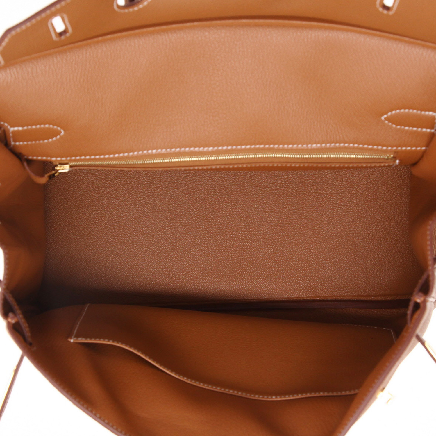 Sac à main Hermès  Birkin 35 cm en cuir togo gold - Detail D3