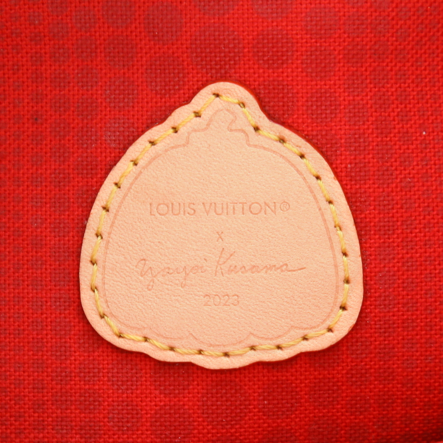 Bolso de mano Louis Vuitton  Editions Limitées en lona Monogram marrón y cuero natural - Detail D2
